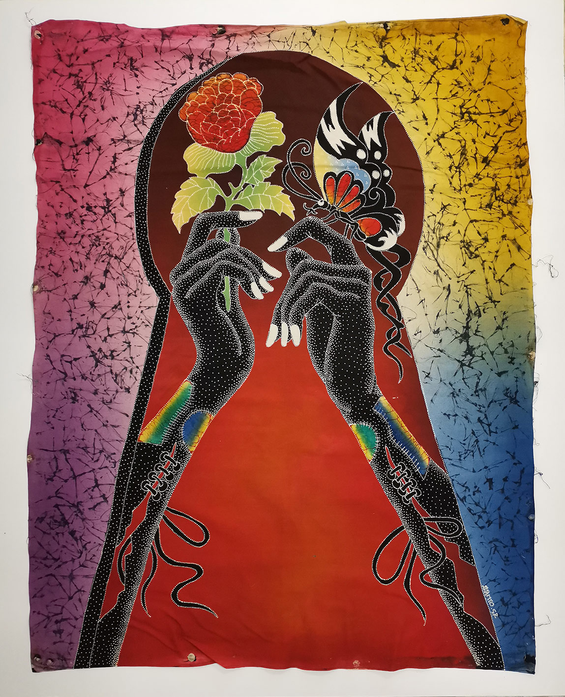 Keyhole happines (batik) / Ključavnica