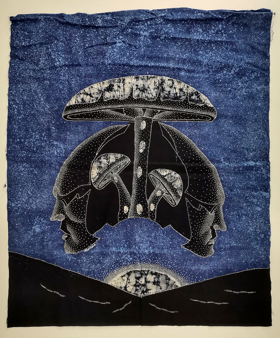 Under the mushroom umbrella (batik)