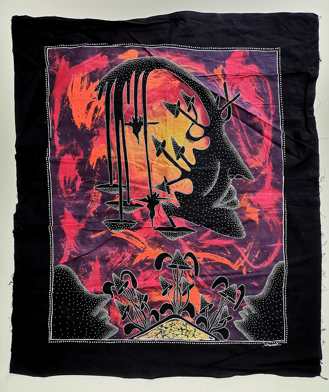 Magic mushrooms III (batik)